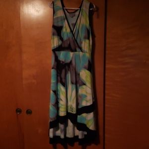 Multi colored sleeveless dress